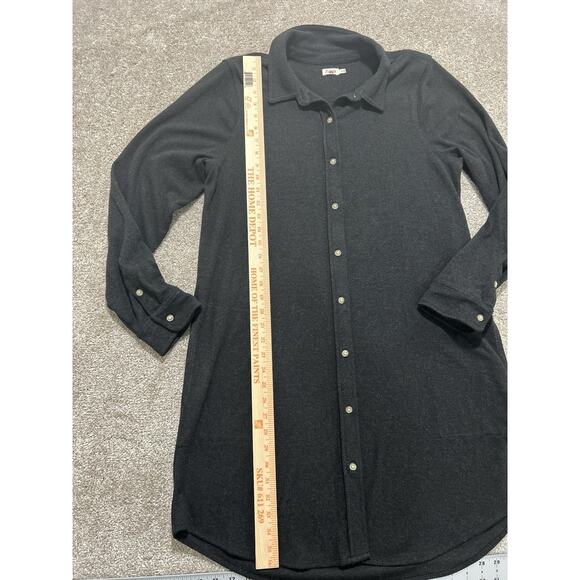 Faherty Women’s XL The Legend Sweater Dress Heathered Black Trill - Picture 3 of 9